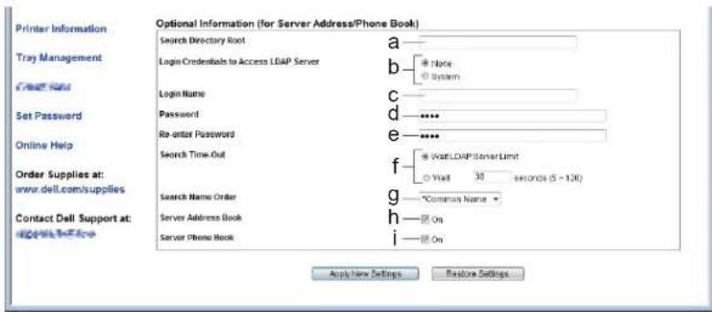 DELL C2665DNF - Configuration du serveur LDAP - 2