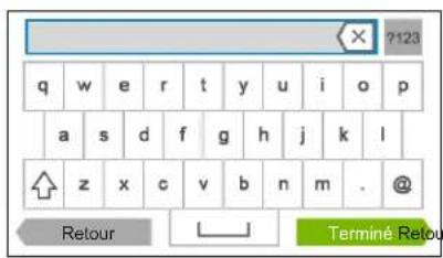 DELL C2665DNF - Utilisation du clavier affiché sur l'écran tactile - 1