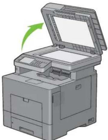 DELL C2665DNF - Pour faxer un document à partir de la vitre d'exposition : - 1
