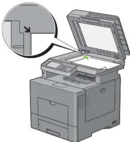 DELL C2665DNF - Réalisation de copies à partir de la vitre d'exposition - 2
