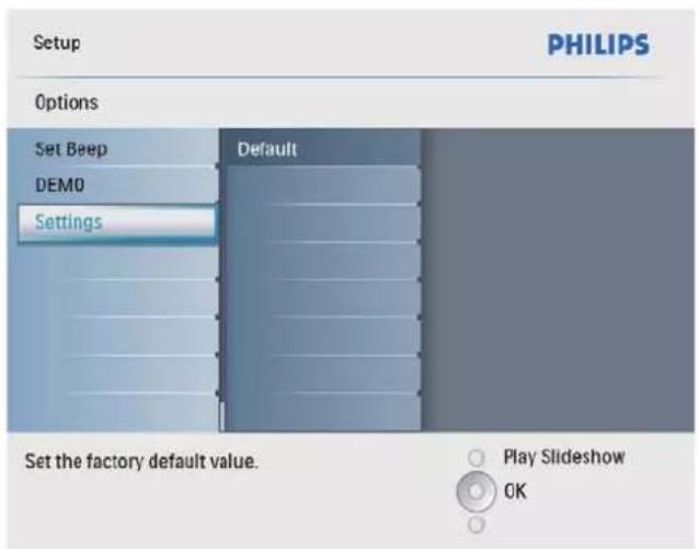 PHILIPS AVENT SPF2207 - Réglage des paramètres par défaut - 2