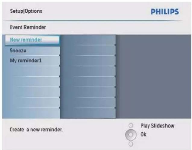 PHILIPS AVENT SPF2207 - Creation d'un rappel d'évenement - 3