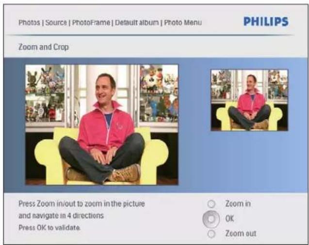 PHILIPS AVENT SPF2207 - Zoom et recadrage d'une photo - 1