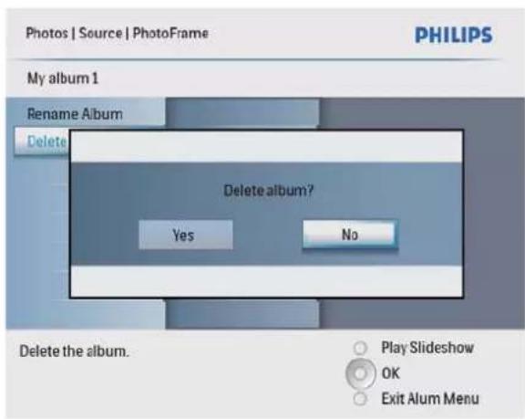 PHILIPS AVENT SPF2207 - Suppression d'un album - 2
