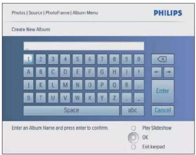PHILIPS AVENT SPF2207 - Creation d'un album - 2