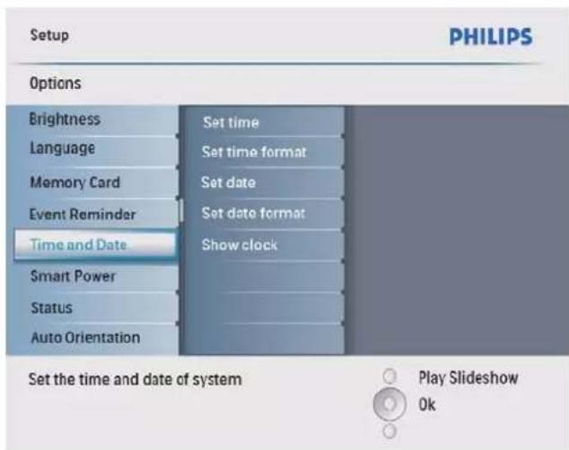 PHILIPS AVENT SPF2207 - Réglage du format date et heures - 2