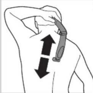 PHILIPS Bodygroom Series 3000 BG2026 - Afeitado con el accesorio de afeitado para la parte posterior (solo modelos BG2036/BG2038) - 3