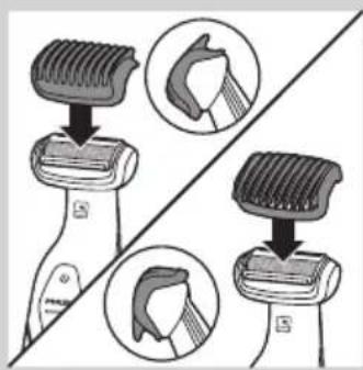 PHILIPS Bodygroom Series 3000 BG2026 - Οδηγός κοπής Μήκος τριχών μετά την κοπή - 1