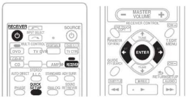 PIONEER VSX418 - Verwendung von Quick Setup - 1