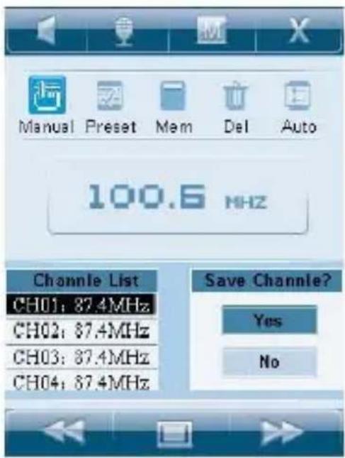 Ricatech RC3300 - Saving radio channels - 1
