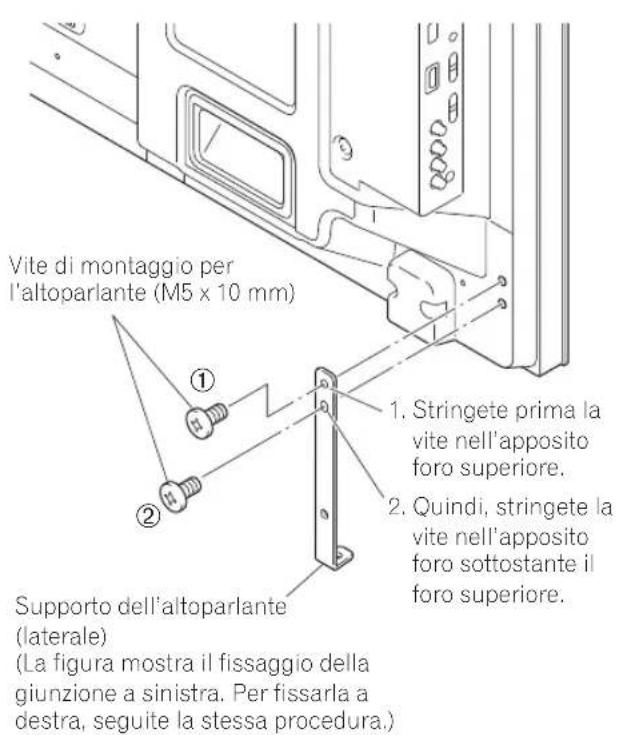 PIONEER PDPS63 - Attaccate i supporti dell'altoparlante al retro della TV Flat-Screen. - 1