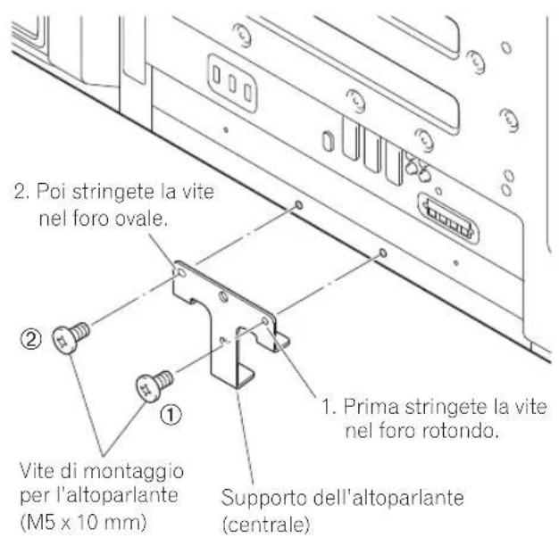 PIONEER PDPS63 - Attaccate i supporti dell'altoparlante al retro della TV Flat-Screen. - 2