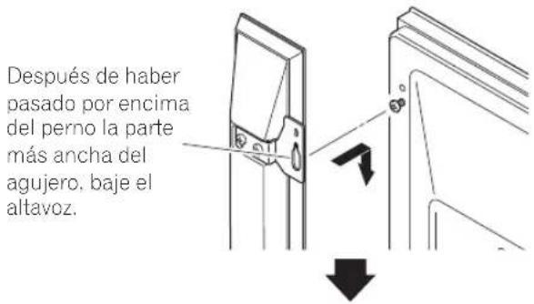 PIONEER PDPS64 - Como montar los soportes para los altavoces en los altavoces. - 4