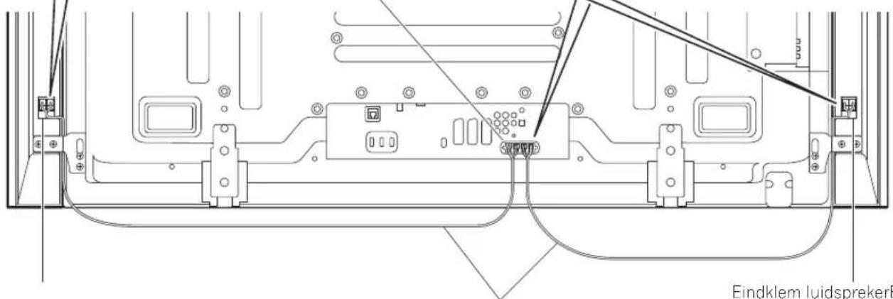 PIONEER PDPS64 - Sluit de luidsprekersnoeren op dechterzijde van Flat Screen TV aan. - 2