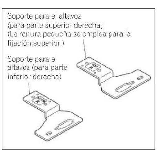 PIONEER PDPS64 - Como montar los soportes para los altavoces en los altavoces. - 1