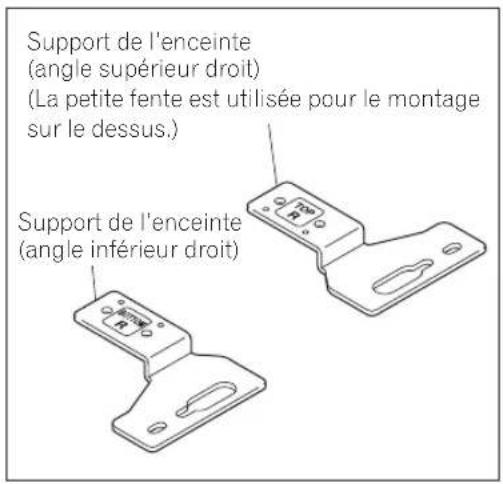 PIONEER PDPS64 - Fixer les supports d'enceinte sur les enceintes. - 1