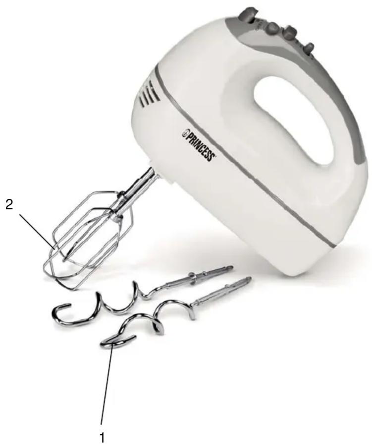 PRINCESS 221201 - Article 221201 Nice Price Hand Mixer - 1