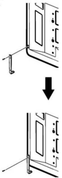 PIONEER PDPS39 - Attach the speaker mounting fittings to the rear of the Plasma Display. - 1