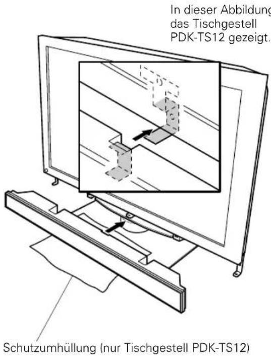 PIONEER PDPS39 - Bringen Sie die Laufsprecher an den Laufsprecher-Befestigungsteilen an. - 1