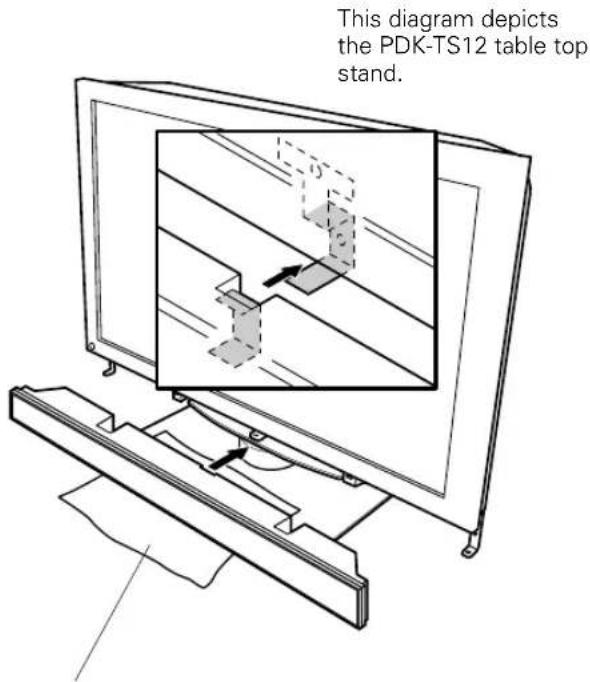 PIONEER PDPS39 - Mount the speakers onto the speaker mounting fittings. - 1