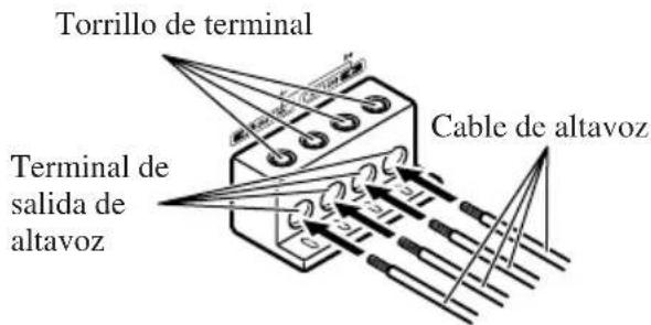 PIONEER PRSA900 - Conexión del terminal de salute de altavoz - 2