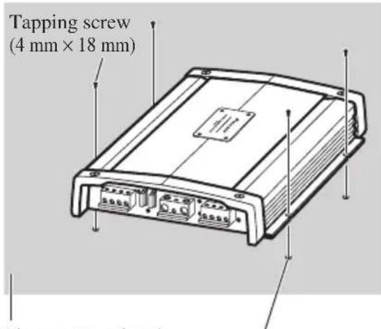 PIONEER PRSA900 - Example of installation on the floor mat or on the chassis - 1