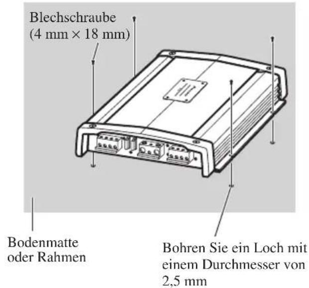 PIONEER PRSA900 - Beisiel eines Einbau auf einer Bodenmatte oder auf dem Rahmen - 1