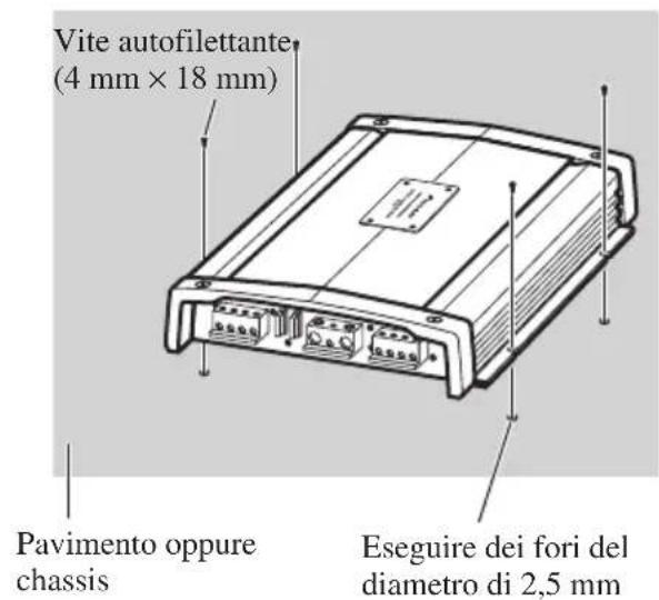 PIONEER PRSA900 - Esempio dell'installazione sul pavimento oppure sullo chassis - 1