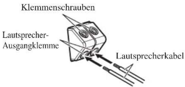 PIONEER PRSD420 - Anschluss der Lautsprecher- Ausgang-Klemmen - 2