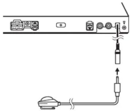 PIONEER DEQP6600 - Collegare il microfono al connettore di ingresso del microfono su questa unità. - 1
