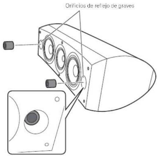 PIONEER S8EXW - Empleo de los tapones de espuma - 2