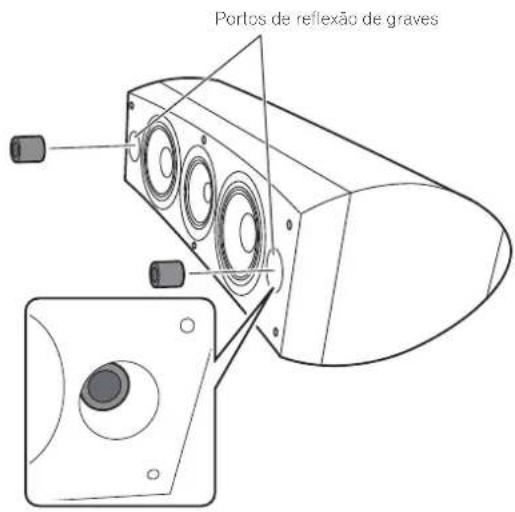 PIONEER S8EXW - Utilização das cavilhas de espuma - 2