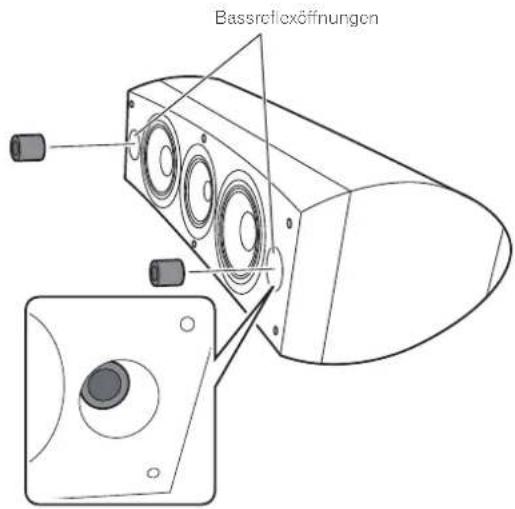 PIONEER S8EXW - Verwendung der Schaumstoffpfropfen - 2