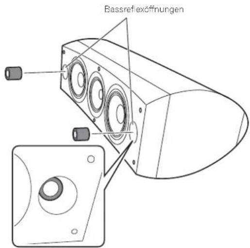 PIONEER S8EXW - Verwendung der Schaumstoffpfropfen - 1