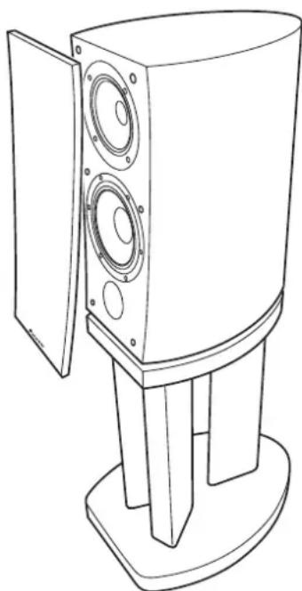 PIONEER S4EXW - Colocacion/extracción de la cuberta de rejilla - 1