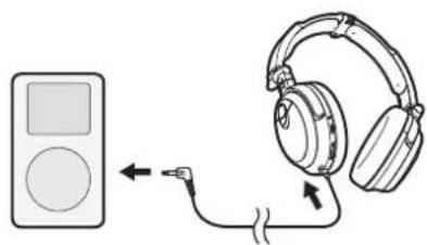 PIONEER SEMJ7NC - Anslut ena ändan av den medföljande anslutningssladden till hörlurarna och den andra till din musikapparat. - 1