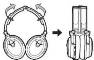 PIONEER SEMJ7NC - Storing the headphones - 2