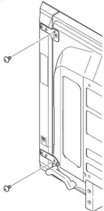 PIONEER PDPS61 - Hang het montagestuk van de luidspreker aan de schroef die u aan de bovenzijde heeft geinstalleerd door het brede gedeelte erover heb te schuiven en het in de gleuf te latent zakken; draai de laagste schroef tijdelijk aan. - 2