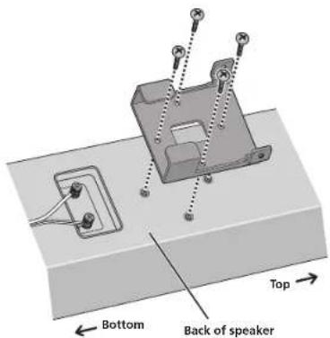PIONEER SLX70LR - Attach the bracket (for speaker) onto speaker. - 1