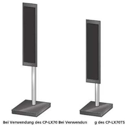 PIONEER SLX70LR - Verwendung der separat erhältlichen Lautsprecherstandner - 1