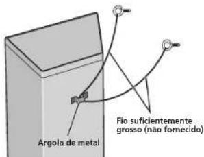 PIONEER SLX70LR - Fixe a coluna a una parede utilizing um fio. - 1