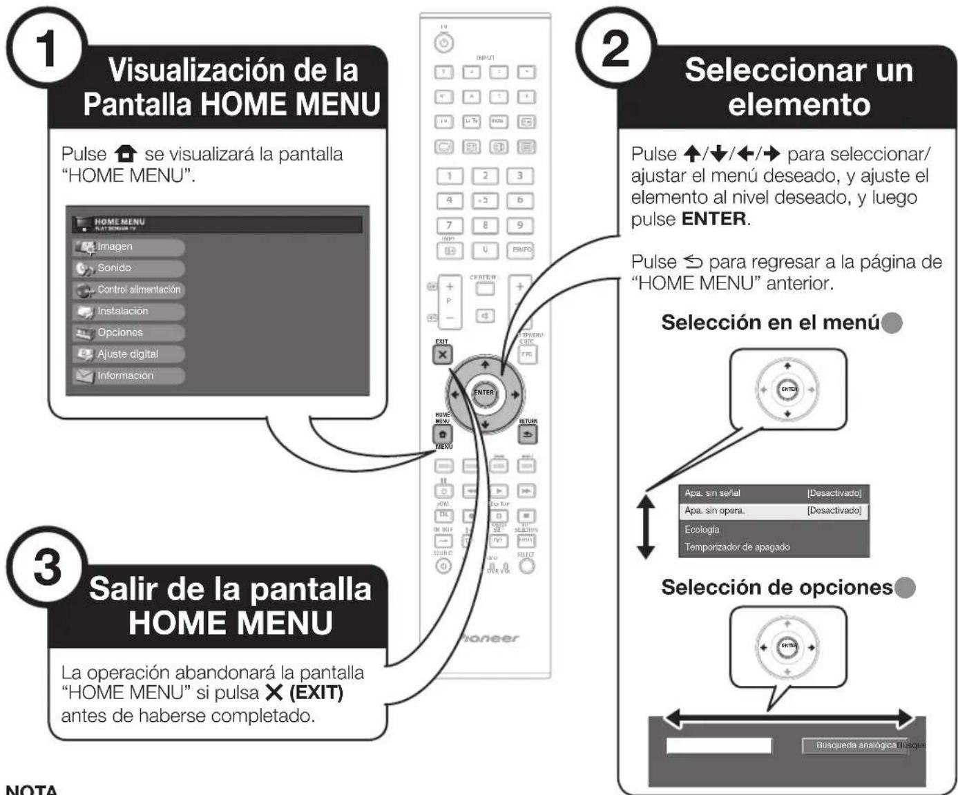 PIONEER KRL46V - Operaciones comunes - 1
