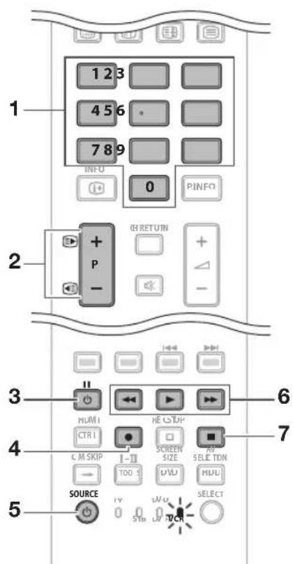 PIONEER KRL46V - Touches de commande STB (boîtier décodeur) - 1