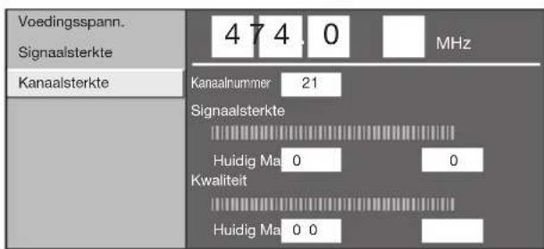 PIONEER KRL46V - Controleren van de signalsterkte en de kanaalsterkte - 2