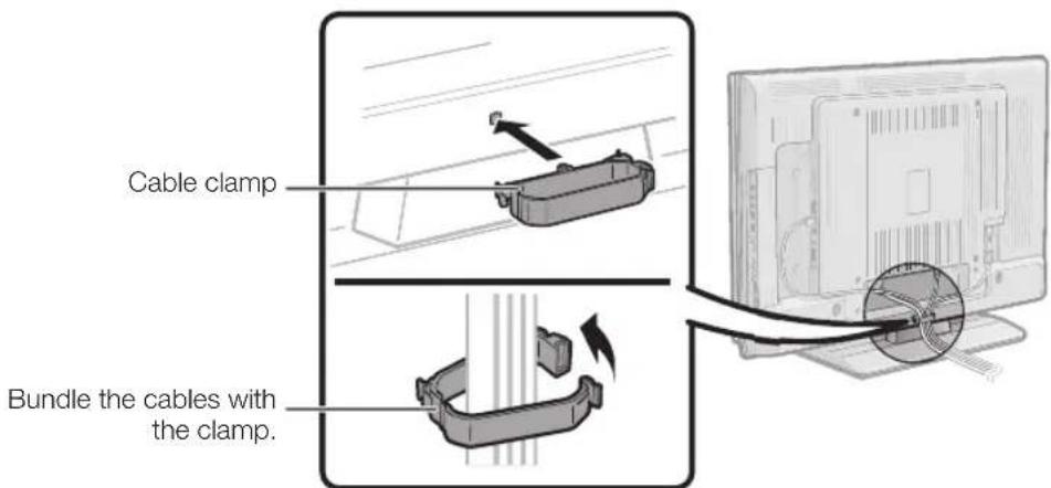 PIONEER KRL46V - Bundling the cables - 1