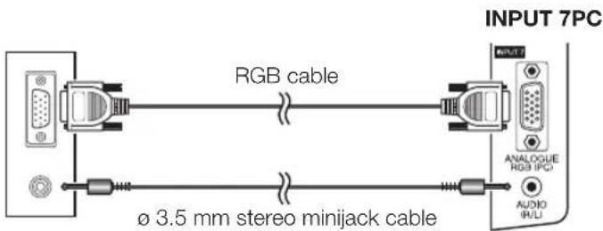 PIONEER KRL46V - Connecting a PC - 3