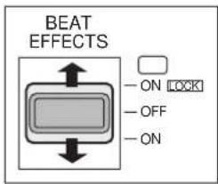 PIONEER EFX500 - Um den Effektbetrieb zu starten, bringen Sie den BEAT EFFECTS-Hebel in die ON-Stellung. - 1
