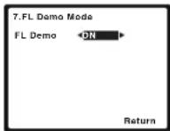 PIONEER VSX821K - Le menu FL Demo Mode - 2
