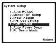 PIONEER VSX821K - Menu HDMI Setup - 1