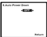 PIONEER VSX821K - Le menu Auto Power Down - 2